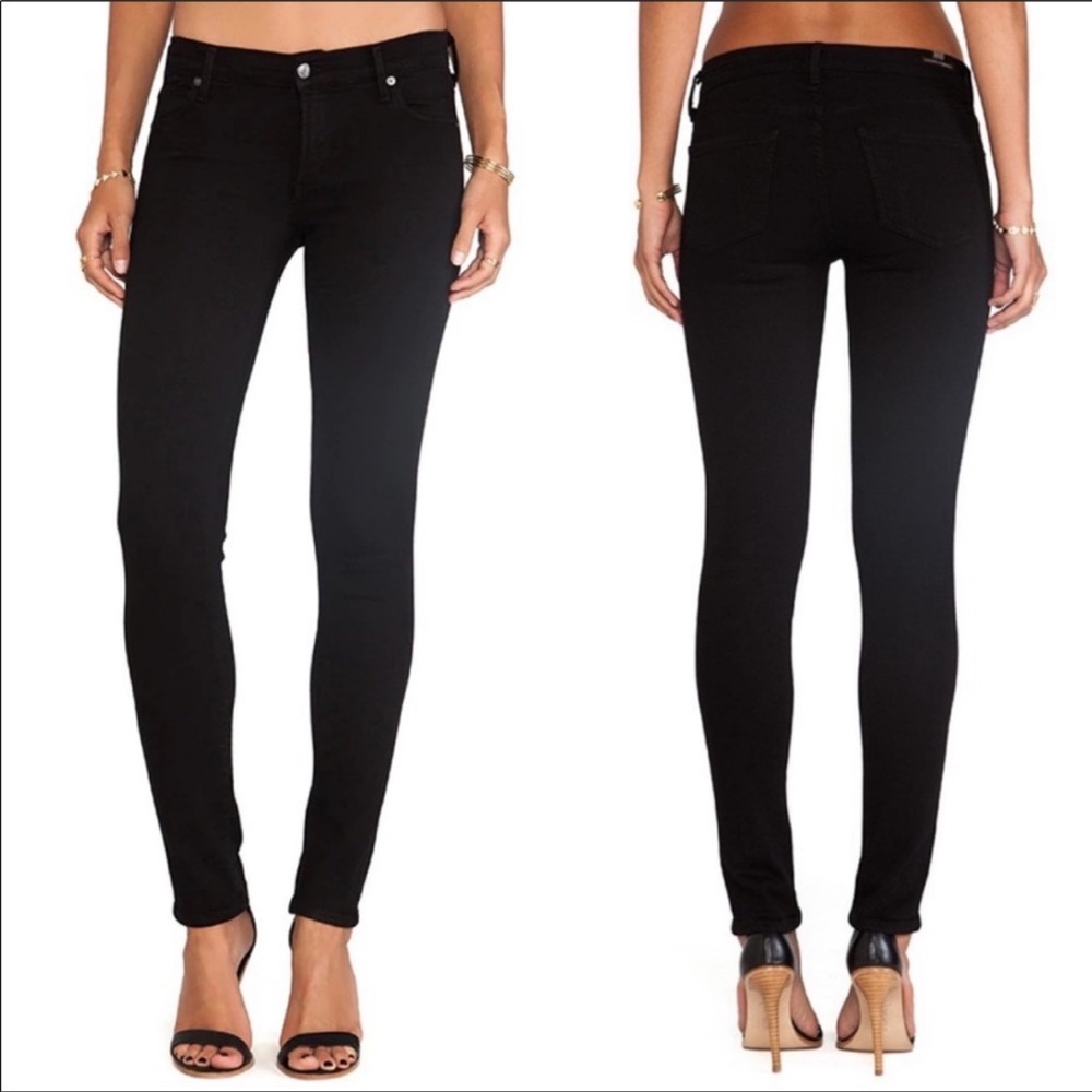 Citizens Of Humanity Avedon Slick Skinny Leg Jeans, Black